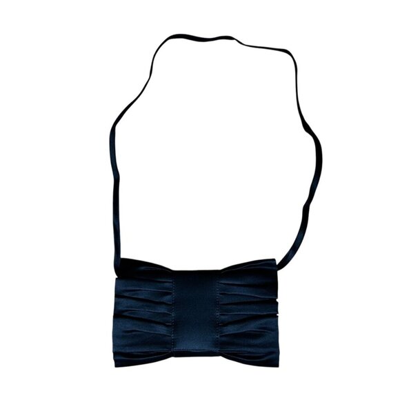 Jim Thompson Bow Bag Formal Clutch Satin Prom Dance Party Wedding Formal - Picture 1 of 4